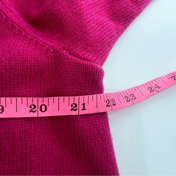 Athleta Aspen wool cashmere pink turtleneck sweater sz XS Cyclamen - Picture 6 of 9